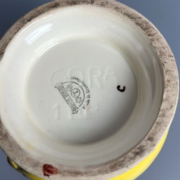 Vintage 1930th Ditmar Urbach Czechoslovakia Art Ceramic Pitcher Fruit Design - Picture 9 of 11